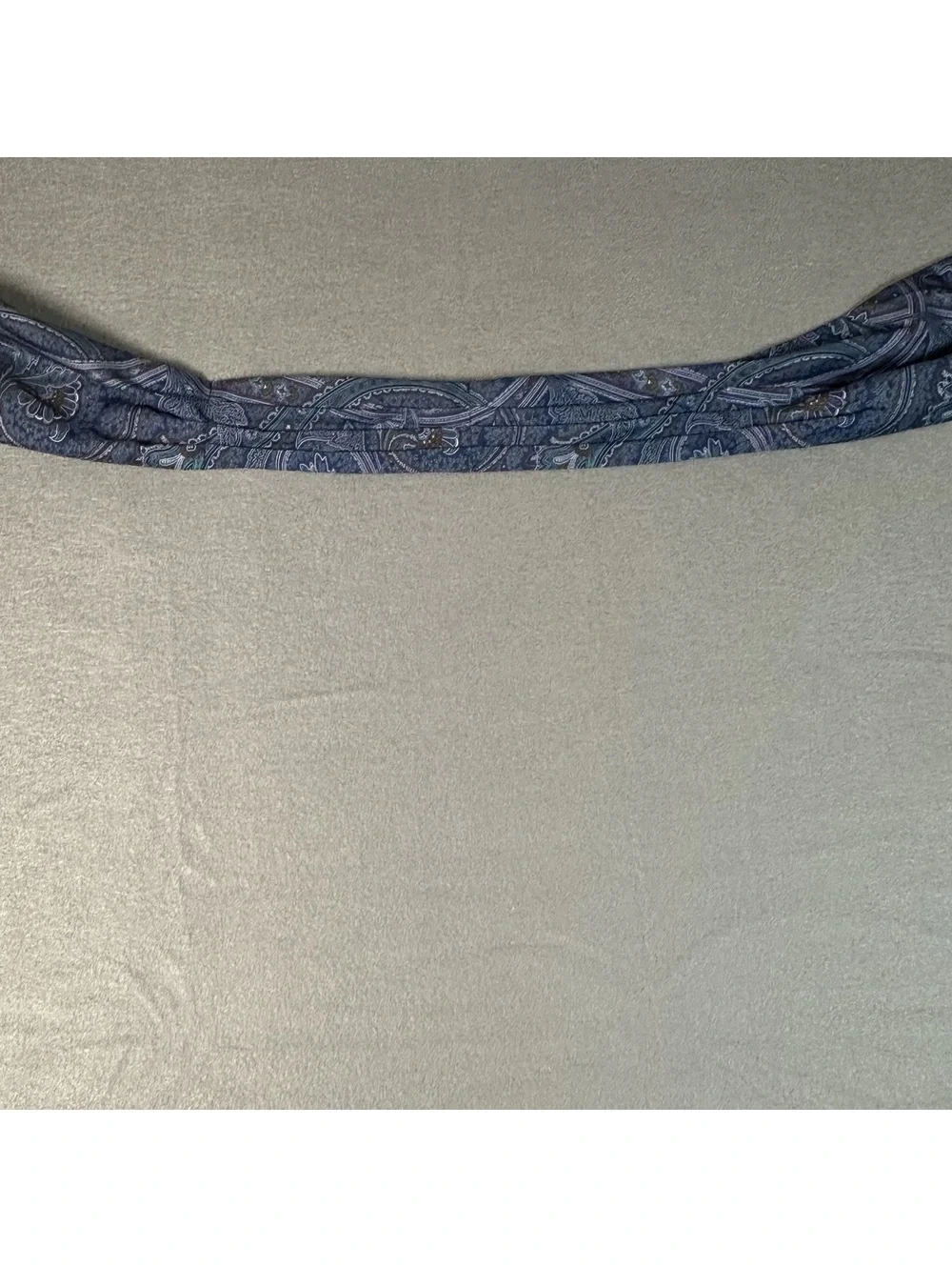 Vintage Blue Paisley Cravat/Ascot Scarf